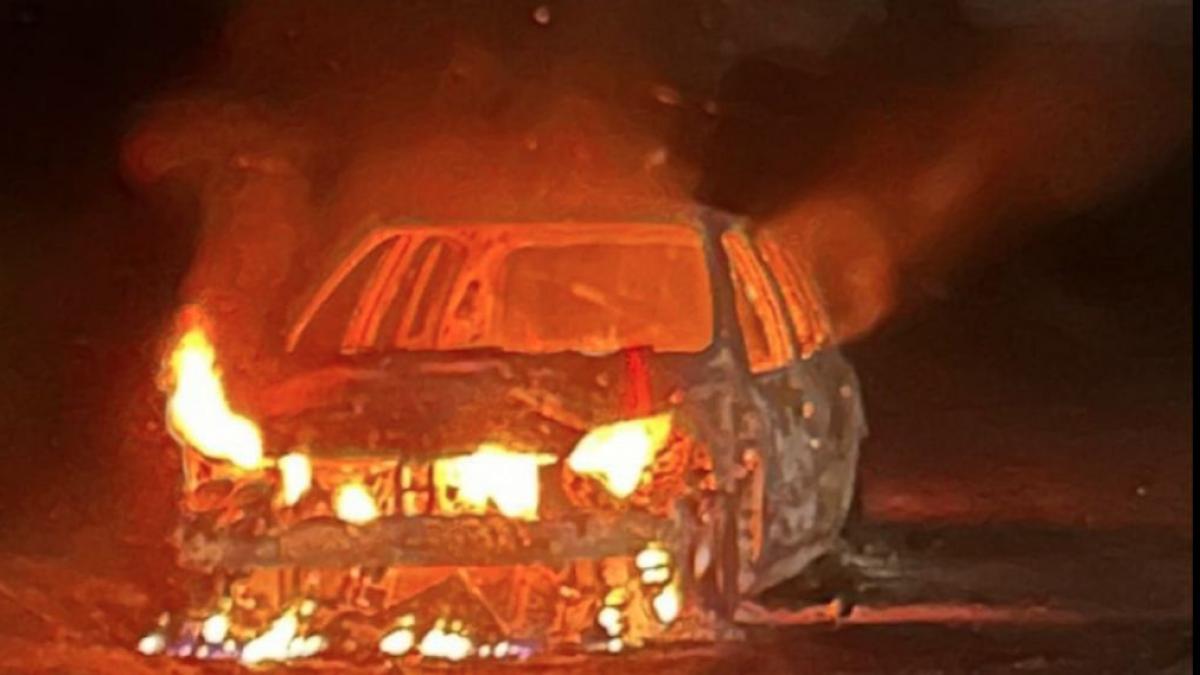 Une voiture en feu à Longwy (54)