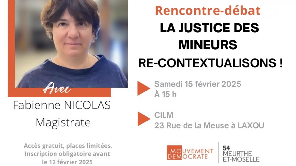 Rencontre débat justice des mineurs 